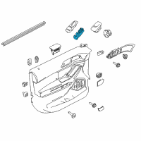 OEM 2014 Ford Police Interceptor Utility Window Switch Diagram - BB5Z-14529-AA