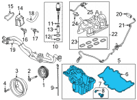 OEM 2021 Ford F-150 Oil Pan Diagram - JT4Z-6675-E