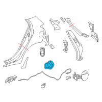 OEM Toyota Fuel Pocket Diagram - 61725-52120