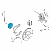 OEM 2018 BMW M3 Wheel Hub With Bearing, Front Diagram - 31-20-7-857-506