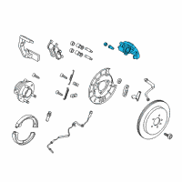 OEM 2015 Ford Police Interceptor Utility Caliper Diagram - EG1Z-2553-A