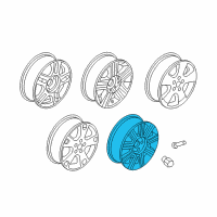 OEM 2006 Ford Freestar Wheel, Alloy Diagram - 6F2Z-1007-JA