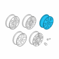 OEM 2004 Ford Freestar Wheel, Alloy Diagram - 3F2Z-1007-KA