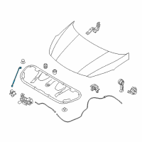 OEM 2015 Kia Forte5 Rod Assembly-Hood Stay Diagram - 81170A7000