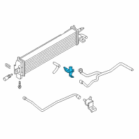 OEM Ford Heater Control Valve Diagram - F1FZ-18495-C