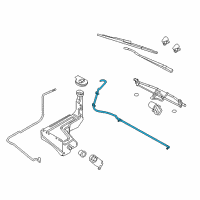 OEM 2015 Ford F-250 Super Duty Washer Hose Diagram - BC3Z-17K605-B