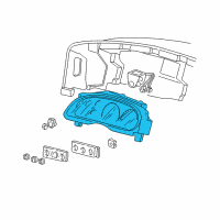 OEM 1999 Ford F-250 Super Duty Cluster Assembly Diagram - XC3Z-10849-KA