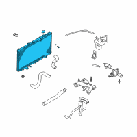 OEM Dodge Stratus Engine Cooling Radiator Diagram - MR597141