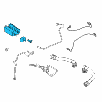 OEM 2016 Ford Fiesta Vapor Canister Diagram - D2BZ-9D653-A