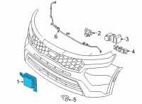 OEM Kia Unit Assembly-Front RADA Diagram - 99110P2000