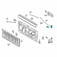 OEM 2016 Toyota Tacoma Lock Assembly Diagram - 65780-04040