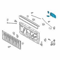 OEM 2021 Toyota Tundra Handle Diagram - 69090-0C091