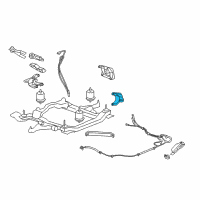 OEM 2007 GMC Acadia Front Mount Bracket Diagram - 15115368