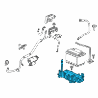 OEM 2018 Chevrolet Sonic Battery Tray Diagram - 42401013