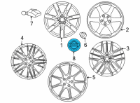 OEM 2013 Nissan 370Z Disc Wheel Ornament Diagram - 40342-JF00A