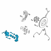 OEM 2017 Hyundai Sonata CALIPER Kit-Front Brake, LH Diagram - 58180-E6A10