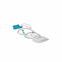 OEM 1999 Pontiac Grand Am Tail Lamp Assembly Diagram - 22612876