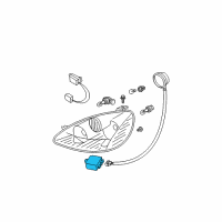 OEM Nissan Control-Head Lamp Diagram - 26055-8J100