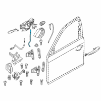 OEM 2013 BMW 550i GT xDrive Left Operating Rod Diagram - 51-21-7-197-797