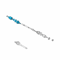 OEM Hyundai Tucson Joint Kit-Front Axle Differential Side LH Diagram - 49535-D3730