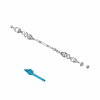 OEM Hyundai Bearing Bracket & Shaft Assembly Diagram - 49560-D3090