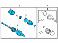 OEM Lexus UX200 Shaft Assembly RR Drive Diagram - 42340-76010