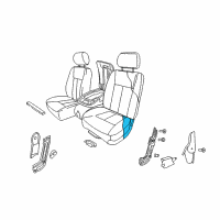 OEM 2009 Dodge Dakota Seat Cushion Foam Diagram - 5143787AA