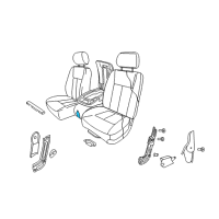 OEM 2009 Dodge Dakota Front Seat Cushion Diagram - 1JL141DVAA