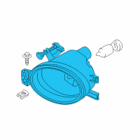 OEM BMW 135i Fog Lights, Left Diagram - 63-17-7-273-447