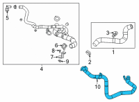 OEM Cadillac CT4 Outlet Pipe Diagram - 12705971