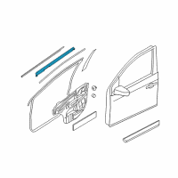 OEM 2008 Nissan Sentra Seal Assy-Front Door Inside LH Diagram - 80835-ET000