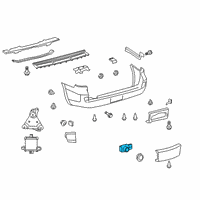 OEM Toyota Land Cruiser Park Sensor Diagram - 89341-33190-C2