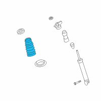 OEM 2006 Kia Optima Rear Springs Diagram - 553502G100DS