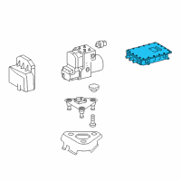 OEM 2004 Dodge Sprinter 2500 Anti-Lock Brake System Module Diagram - 5134262AA