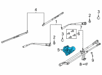 OEM 2022 Ford Bronco MOTOR ASY - WIPER Diagram - M2DZ-17508-C