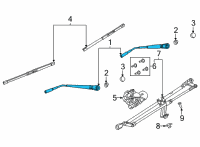 OEM 2022 Ford Bronco ARM ASY - WIPER Diagram - M2DZ-17527-A