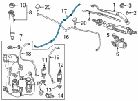 OEM Buick Washer Hose Diagram - 39123428