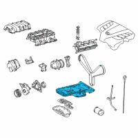 OEM 2003 Lexus LS430 Pan, Oil, NO.1 Diagram - 12111-50120