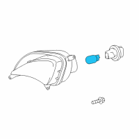 OEM 2018 Toyota Avalon Signal Lamp Bulb Diagram - 90981-15025