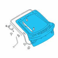 OEM 2020 BMW 430i xDrive Gran Coupe Trunk Lid Diagram - 41-00-7-347-927
