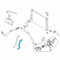 OEM Chevrolet Aveo Heater Hose Diagram - 95214145