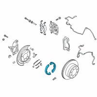 OEM 2005 Ford F-350 Super Duty Park Brake Shoes Diagram - 8C3Z-2648-B