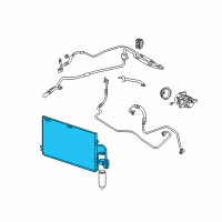 OEM 2000 Saturn LW2 Condenser Diagram - 19256744