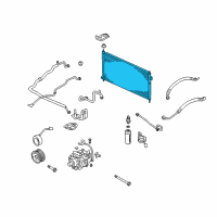 OEM 1997 Honda Prelude Condenser Diagram - 80110-S30-003