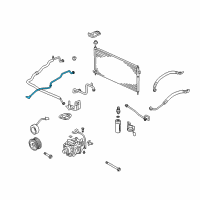 OEM 2004 Honda S2000 Pipe B, Receiver Diagram - 80342-S2A-A12