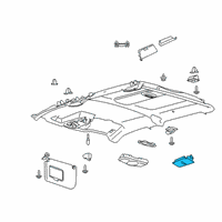 OEM 2020 Ford F-250 Super Duty Reading Lamp Assembly Diagram - EM2Z-13776-AA