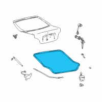 OEM 2000 Hyundai Accent Weatherstrip-Tail Gate Opening Diagram - 87321-25200