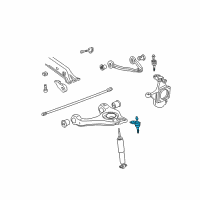OEM Chevrolet Avalanche 1500 Lower Ball Joint Diagram - 19207137