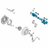 OEM 2016 Hyundai Sonata Caliper Kit-Rear Brake, LH Diagram - 58310-E6A10