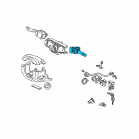 OEM 2003 Honda S2000 Switch Assembly, Wiper Diagram - 35256-S2A-A02